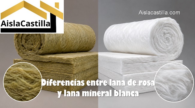 Diferencias entre lana de roca y lana mineral blanca
