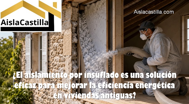 El aislamiento insuflado es una solución eficaz para mejorar la eficiencia energética en viviendas antiguas