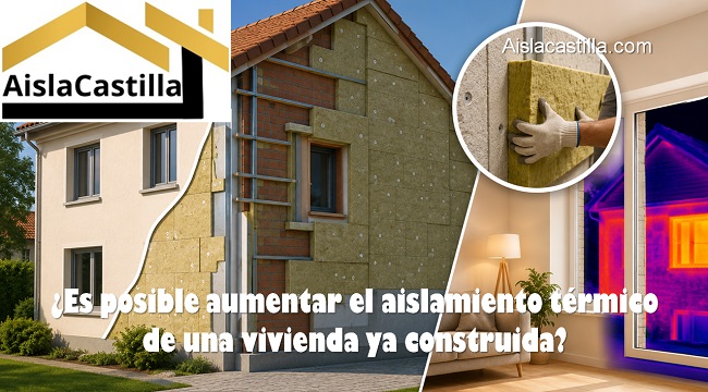 Es posible aumentar el aislamiento térmico de una vivienda ya construida