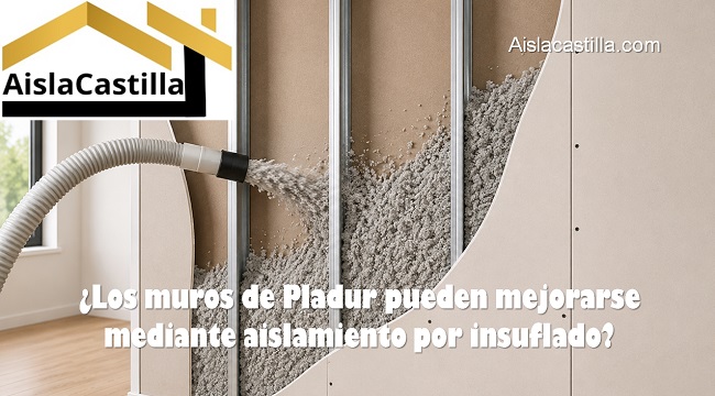 Los muros de pladur pueden mejorarse mediante aislamiento insuflado