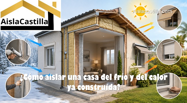 como aislar una casa del frio y del calor ya construida