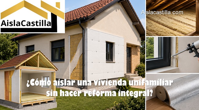 Cómo aislar una vivienda unifamiliar sin hacer reforma integral