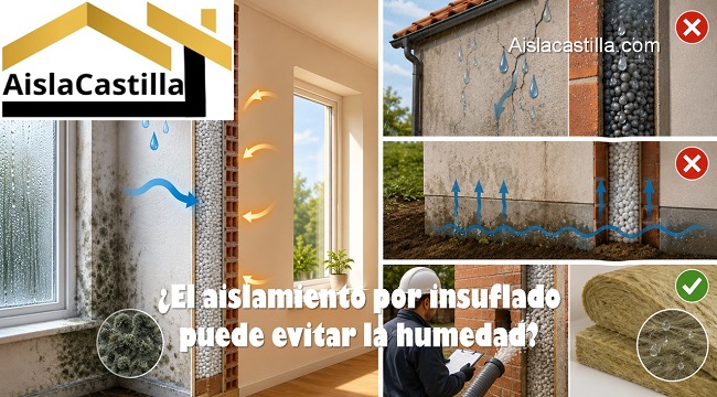 el aislamiento por insuflado puede evitar la humedad