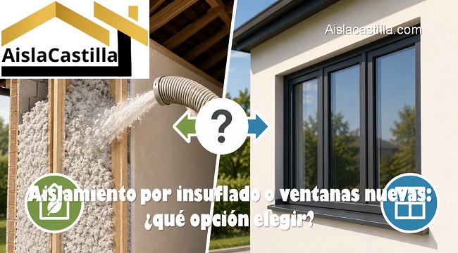 Aislamiento por insuflado o ventanas nuevas qué opción elegir