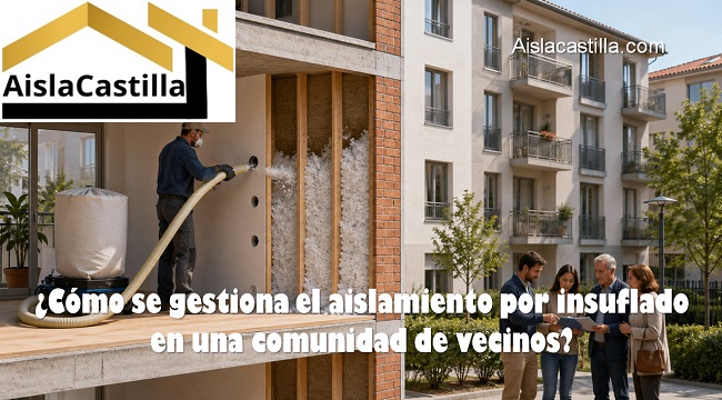 Cómo se gestiona el aislamiento por insuflado en una comunidad de vecinos