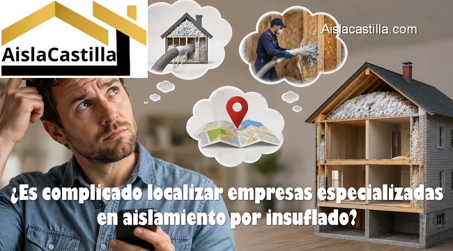 Es complicado localizar empresas especializadas en aislamiento por insuflado