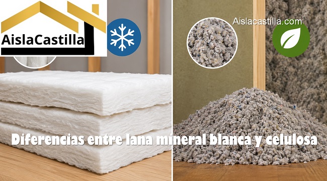 diferencias entre lana mineral blanca y celulosa