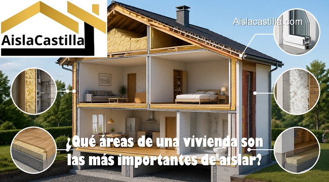 que areas de una vivienda son las mas importantes de aislar