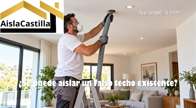 se puede aislar un falso techo existente